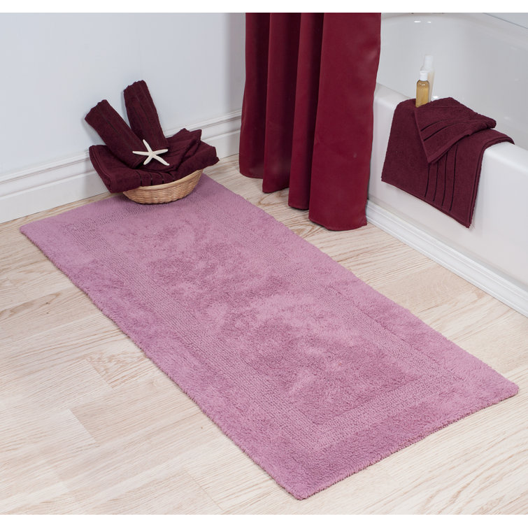 PLYH Long Multiple 100 Cotton Reversible Bath Rug & Reviews Wayfair